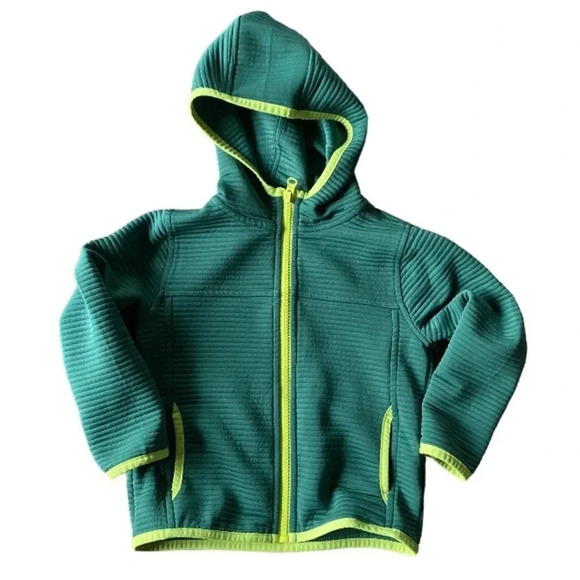 CREWCUTS EUC BOYS GIRLS GREEN JACKET COAT TOP SHIRT SUMMER BOY ZIP SIZE 2 3 XXS - Picture 3 of 4